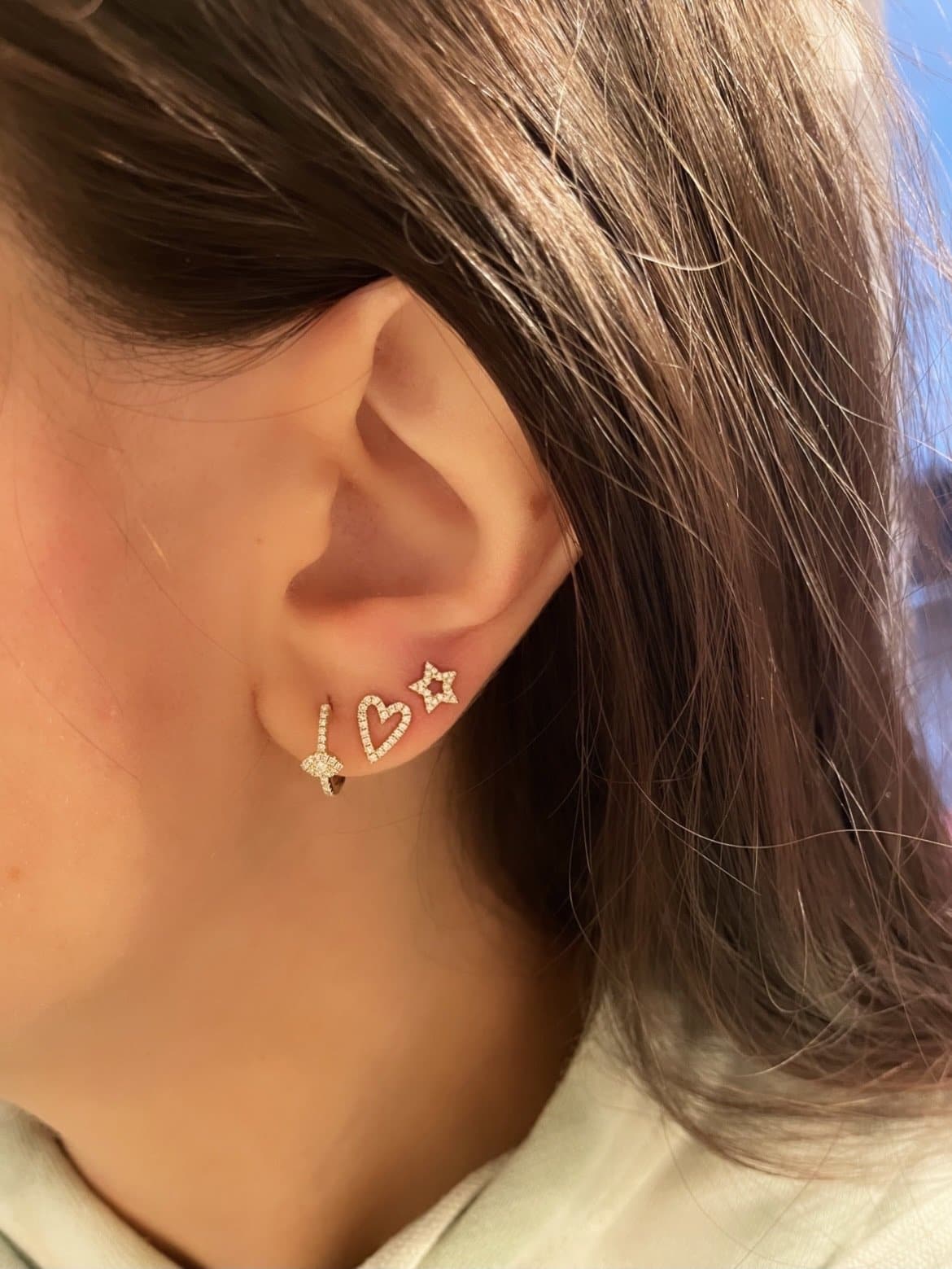 Aran Jewels | Earrings | STAR CZ gold earrings